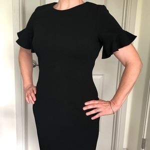 Black Calvin Klein cocktail dress. Like new